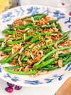Garlic Herb Green Bean Casserole with Crispy Shallots & Almonds