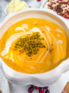 Brown Butter Sage Butternut Squash Soup with Spiced Pepitas
