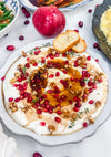 Whipped Goat Cheese with Pomegranate & Pistachios, served with Crostini