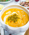 Brown Butter Sage Butternut Squash Soup with Spiced Pepitas