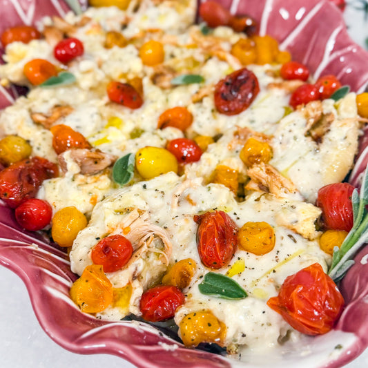 Stuffed Shells with Smoked Chicken & Gouda