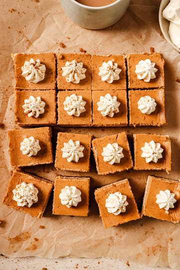 Pumpkin Cheesecake Bars with Biscoff Crust