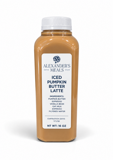 Alinea x Alexander’s Pumpkin Butter Iced Oat Milk Latte
