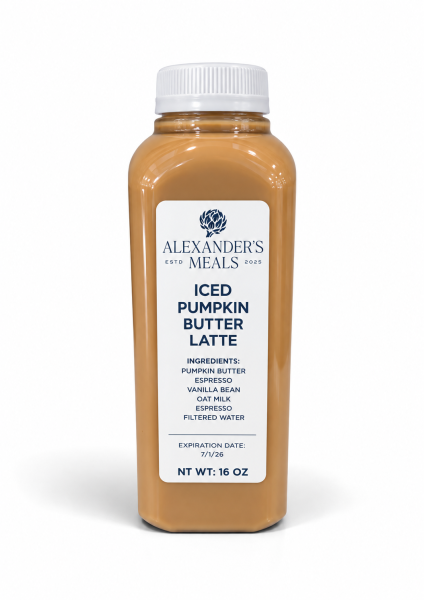 Alinea x Alexander’s Pumpkin Butter Iced Oat Milk Latte