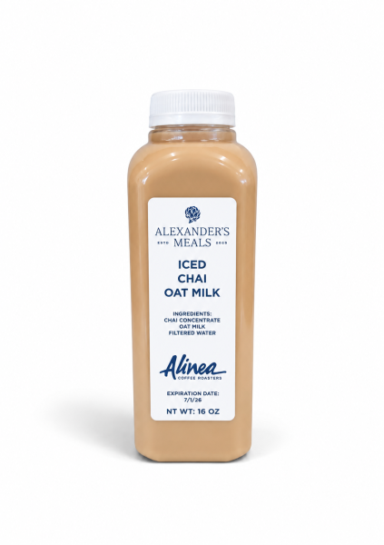 Alinea x Alexander’s Iced Oat Milk Chai Latte