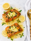 Baked Lemon Butter Garlic Salmon Filets