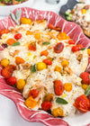 Stuffed Shells with Smoked Chicken &amp; Gouda - Pasta shells filled with smoked chicken and Gouda, baked in a sage brown butter Alfredo sauce with blistered cherry tomatoes