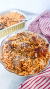 Frozen Italian-Style Meatballs with Tomato-Parmesan Orzo