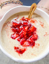 Creole Cream Cheese &amp; Strawberry Overnight Oats