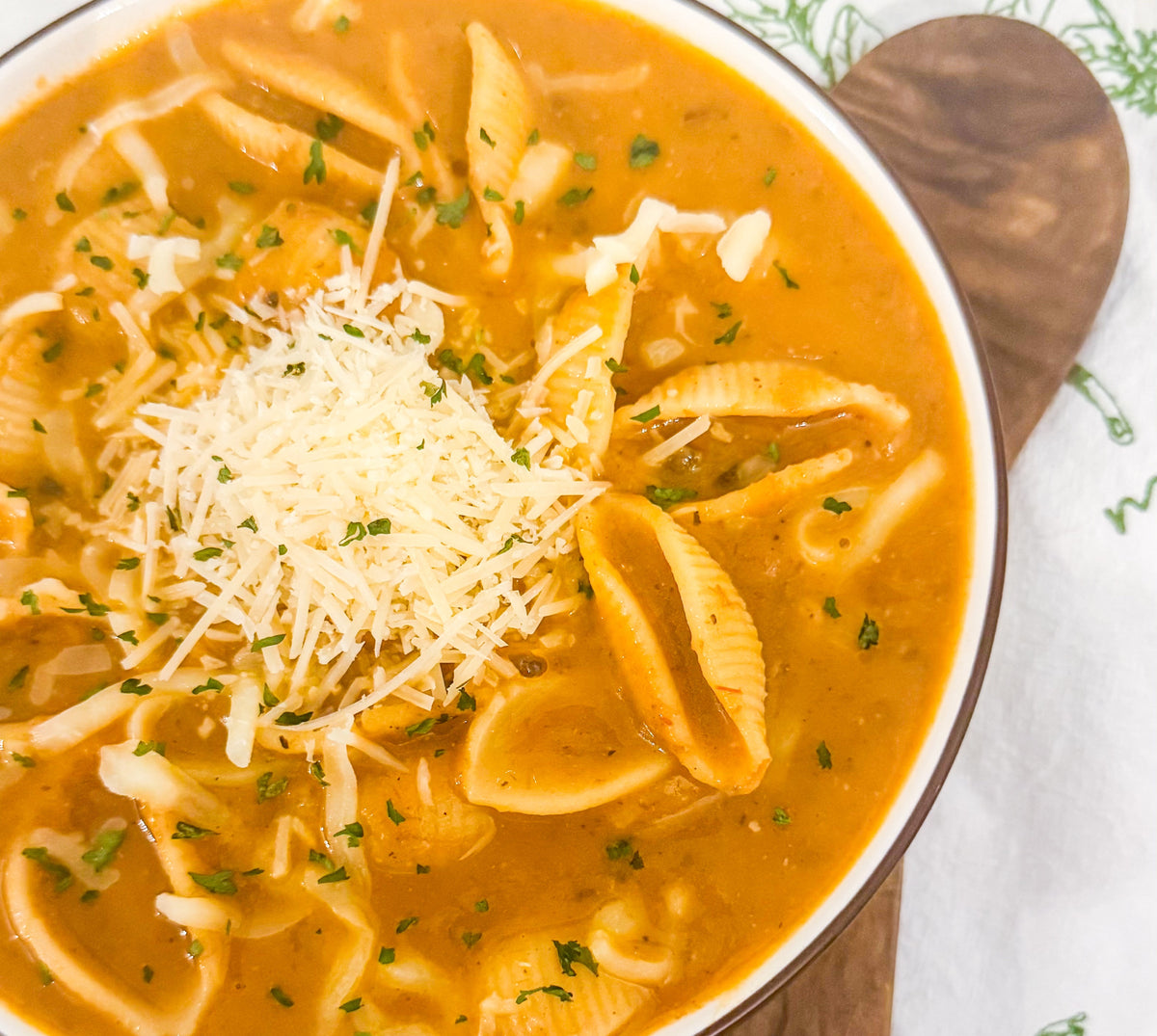 Frozen Tuscan Unstuffed Shells Soup