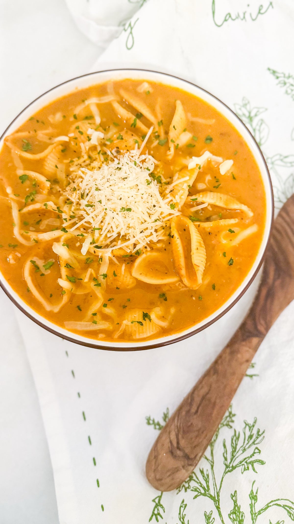 Frozen Tuscan Unstuffed Shells Soup