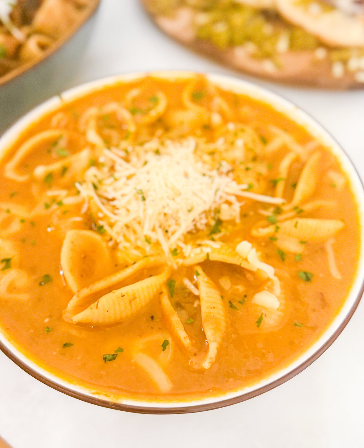 Frozen Tuscan Unstuffed Shells Soup