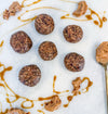 Protein Energy Balls - Rolled oats, almond butter, dates, chia seeds, salted honey, cacao nibs