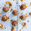 Protein Energy Balls - Rolled oats, almond butter, dates, chia seeds, salted honey, cacao nibs