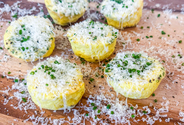 Parmesan, Coastal Cheddar and Chive Egg Bites