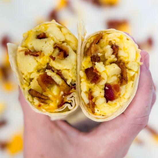 Bacon, Egg and White Cheddar Frozen Breakfast Burritos