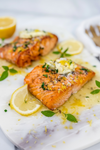 Baked Lemon Butter Garlic Salmon Filets